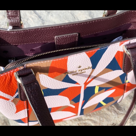 Kate Spade Triple Compartment Satchel Floral - Picture 4 of 7